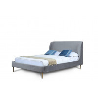 Manhattan Comfort BD003-FL-GY Heather Full-Size Bed in Grey